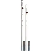 Powershot Square Adjustable Posts For Badminton Net Wit 1.40 to 1.55m