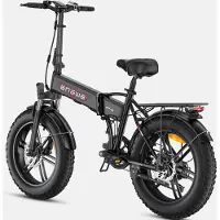 ENGWE EP-2 Boost e-bike, opvouwbare fiets, 48 V 13 Ah uitneembare accu, tot 120 km, 20 x 4,0 inch fat tires, e-bike met 7 versnellingen voor elk terrein - Zwart
