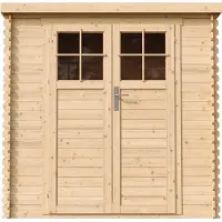 Timbela M311F - Houten tuinhuis - 2,22 m² - 142x204xH200 cm - zonder vloer
