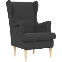 vidaXL Fauteuil Donkergrijs Bouclé