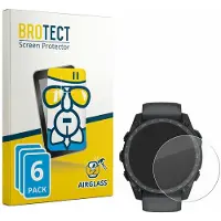 BROTECT Screenprotector 6 Stuks voor Garmin Tactix 8 Amoled Cerakote (51 mm) Beschermglas transparant