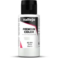 Vallejo Hobbyverf - 62001 Premium Airbrush Color - Wit - 60ml Verf flesje - 60 ml