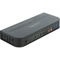 DeLOCK DisplayPort 1.4 KVM Switch 8K 30 Hz with USB 3.0 and Audio