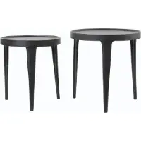 Light & Living bijzettafel tobias Ø43x45.5cm - set van 2