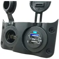 Talamex Switchpanel Add On With Socket&double Usb 12v Zilver