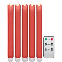 Goobay Kerstverlichting binnen - Kerstkaars - Warm wit - 10x AA (ex.)/ 1x CR2