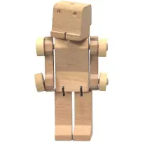 Primi Passi houten robot speelgoed - transformeer truck voor kinderen.