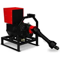 Eberth Aftakasaandrijving 27,5 kVA, noodstroomaggregaat met AVR, 3x230V / 2x400V IP44, aftakas 1-3/8" 6 tanden, 3-puntsophanging, generator voor de landbouw, aanbevolen aftakasvermogen 40 pk
