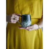 Bloomingville Winnie mokken groen set van 4 stuks