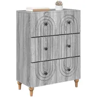 vidaXL Ladekast Grijs sonoma 66 x 34,5 x 90 cm Bewerkt hout