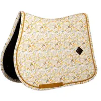 Kentucky Horsewear Horsewear - Zadeldoek velvet spring leaves whispers printing brown/white jumping