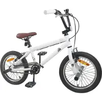 vidaXL BMX Fiets 18 Inch voor 7-10 jaar oud Wit