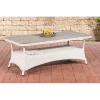 CLP Pandora - Loungetafel parelwit 160x80 cm