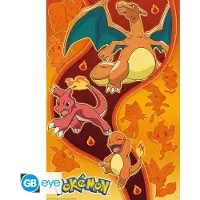 Abystyle POKEMON - Poster Maxi 91.5x61 - Fire Type