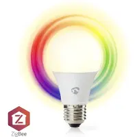 Nedis Smartlife Smart lamp E27 | Peer A60 | Mat | RGB + 2700-6500K | Zigbee | 9W