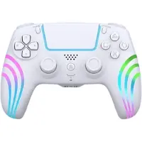 Deep Explorer - Wireless RGB Pro controller - Wave W - PS5 (White)