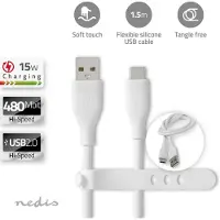 Nedis USB A naar USB C kabel | 1.5 meter | USB 2.0