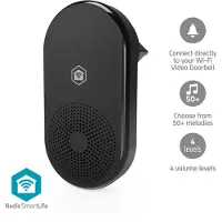 Nedis SmartLife deurbelgong | 55 melodieën | Instelbaar volume | Voor SmartLife-videodeurbellen - WIFICDPC11CBK