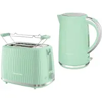 Russell Hobbs Waterkoker en broodrooster met pistachenoten, compact ontwerp