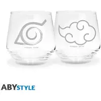 Ginza.se NARUTO SHIPPUDEN - 2 Glass Set - Konoha & Akatsuki EUROPE x2