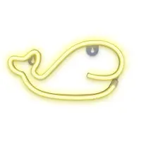 Forever Light FLNE09 - Neon LED licht Walvis Warm Wit Batterij + USB