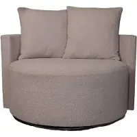 Lizzely Garden & Living Fauteuil loveseat teddy grijs draaibare fauteuil