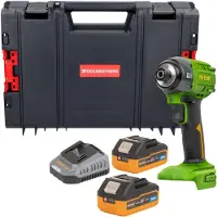 Procraft PS22bb accu-slagmoersleutel 20 V 230 Nm 1/2" borstelloos + 2x accu 4,0 Ah + oplader + RHINO-gereedschapskoffer