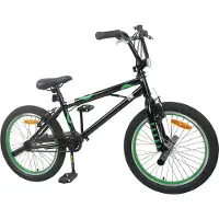 vidaXL BMX Fiets 20 Inch voor kinderen ouder dan 9 jaar Zwart