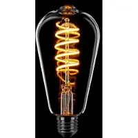 Expo Led Spiraal Edison ST64 E27 6W dimtone 2700k - 2200k helder 570L