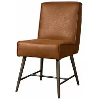 Tower Living Eetkamerstoel Belmonte - Cognac Stof - 62x62x86cm