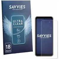 Savvies - Screenprotector voor ingenico Axium NX8 - Folie Beschermfolie transparant 18 Stuks