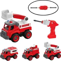 Lexibook Crosslander Fireman – 3-in-1 Brandweerwagen set met Elektrische Boor