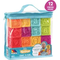 MOLTO 12 Piece Sensory Cubes Bag Veelkleurig 6-12 Months Kinderen
