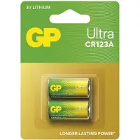 GP Ultra CR123A Lithium Batterij (2x)