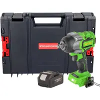 Procraft PWA36bb accu-slagmoersleutel 20 V 850 Nm 1/2" borstelloos + 1x accu 4,0 Ah + RHINO-gereedschapskoffer - zonder oplader
