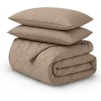 Decoware All in one lazy dekbed - Dekbed en overtrek in 1 - Taupe