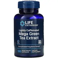 Elinajan pidentäminen,Life Extension - Mega Groene Thee Extract met Hoog Cafeïnegehalte - 100 capsules