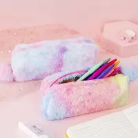 OEM Regenboogtasjes - Kleurverloopdesign, zachte etuis voor kinderen, set van 2, in de kleurencombinaties en groene serie