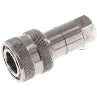 Tameson RVS DN 5 Hydraulische Koppeling Snelkoppeling G 1/8 inch Binnendraad ISO 7241-1 B D 10.9mm