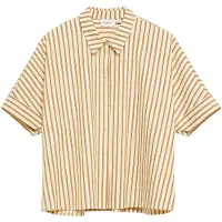 Comma Blouse crème / lichtbruin