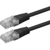 Roline Patchkabel Cat.6 (Class E), UTP, PoE, schwarz, 5 m