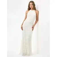 Hiccups for Kids Halterneck Textured Maxi-jurk