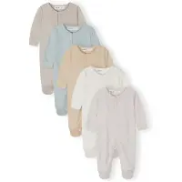 MINOTI Rompertje/body beige / ecru / lichtblauw / grijs / lichtgrijs