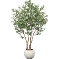 AVH-Collectie Kunst olijfboom robuust met pot H240 cm