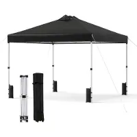 Northix Opklapbare paviljoen, 3 x 3 meter, inclusief zakken met zand en haringen, zwart