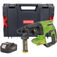 Procraft PHA40bb accu-boorhamer 20 V 2,6 J SDS plus borstelloos + 1x accu 4,0 Ah + RHINO gereedschapskoffer - zonder oplader