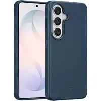 Accezz MagSafe Leather Backcover voor de Samsung Galaxy S26 - Nightfall Blue