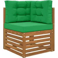 vidaXL Buitenbankkussen Polyester Groen 60 x 60 cm