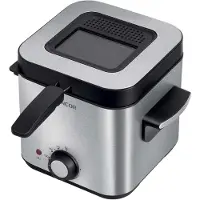 Sencor SFR 6200SS frituurpan / friteuse - 1,5 liter - 900W - 130 tot 190 graden - met kijkvenster - cool touch handvat