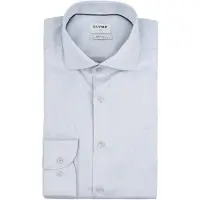 Olymp Level Five Body Fit Overhemd grijs, Effen